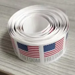 2023 US Flag 2 rolls 100 pieces of US Freedom Flag,100 faces per roll.