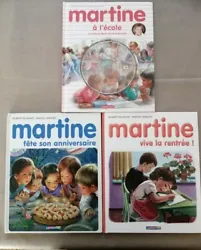 Lot Livres Martine  Martine, vive la rentrée Martine fête son anniversaire Martine à l école avec le cd neuf