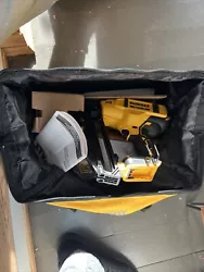 This new DeWalt DCN660D1 20V MAX XR 16Ga Angled Finish Nailer Kit comes with a 2Ah battery and charger. It has a nail...
