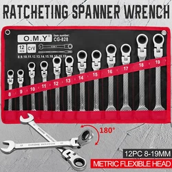 Besides,owning a 180-degree pivoting head,the wrench can be conveniently flipped up and down to engage fasteners....