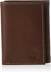 -Timberland Genuine Leather Wallet - Trifold - Exterior features logo stamped detail - Interior features 6 card slots,...