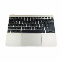 Produit/Produits : Palmrest Touchpad Keyboard UK Gold MacBook 12 A1534 Mid2017 Gold Palmrest Touchpad Clavier...
