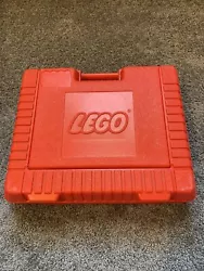 Vintage 1985 Lego Red Plastic Storage Container / Carry Case 15x13.