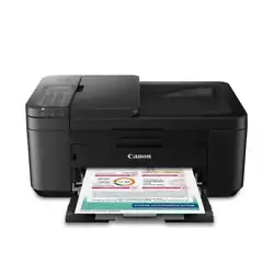CANON PIXMA TR4722 Wireless InkJet All-In-One Printer. Compact, Versatile, Easy-to-use. PRINT, COPY, SCAN, FAX: the...