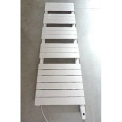Seche-serviette electrique 1000W fluide calo H.1655mm L.500mm blanc droit avec thermostat IR APANEO LVI 3890013....