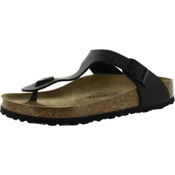This thong is made of wear friendly Birko-Flor uppers in a leather-like finish. The arch support footbed features an...