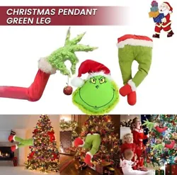 🎄---【Furry Green Head Decoration】: Furry green head decoration can be decorated on the top of the Christmas tree...
