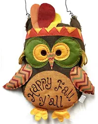 Add a touch of autumn to your home with this charming owl hanging fabric stuffed figurine from Hobby Lobby. Perfect for...