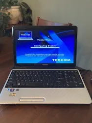 Toshiba l755-s5216 Laptop W/ Cord & Mouse. Did the process of resetting to factory settings and stopped when it was...