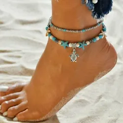 Adjustable Anklets: Eco-friendly alloy animal pendant +Light Turquoise, Anklets Length (Girth): 8.6