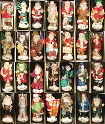 139 santa have been created since 1983, Sixtynine have been retired. These santas were made from 1983 to 2003.