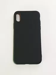 IPhone XS Black Silicone Soft Case.