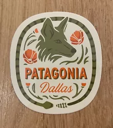 Patagonia Dallas authentic sticker! Sticker is exclusive to the Dallas Patagonia store. Measurements:...