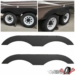 2 x Tandem Trailer Fender Skirt(Black). Your trailer must have dual axle rear wheel design to fit these tandem fender...