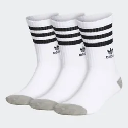 New Adidas Originals Roller Mens 3 pairs Recycled Material White Socks 6-12Condition is “New with Tag”Shipped with...