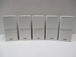 Set of 5 Bose Double Cube Jewel mini white Speakers. it is nice excellent working condition. what you see in the...