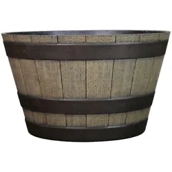 This beautiful planter is a perfect showcase for your plants and flowers. Made from recycled poly resin, this planter...