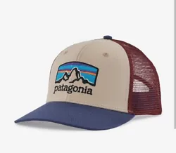 Patagonia Mens Fitz Roy Horizons Trucker Hat Snapback Color Oar Tan One Size..  New with Tags