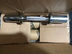 **Up for sale are my NEW OPEN BOX, TITAN FITNESS 15” OLYMPIC LOADABLE POLISHED CHROME DUMBELL HANDLES!!Shaft Diameter...