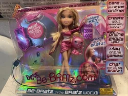 Bratz Be-Bratz.Com Doll- CLOE (includes necklace, pet, & working mouse) NIB. Condition is New. Shipped with USPS Ground...