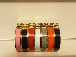 H Bracelet stainless steel bangle bracelet. Black and gold 10 Available. Black and rose gold. 8 Available. White and...