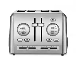 These sleek, stainless steel Cuisinart® toasters are designed to accommodate all types of bread selections and shade...