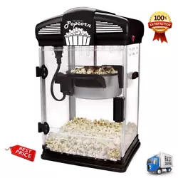 Uniquely-designed, non-stick popping kettle tilts to dump popcorn and is removable for fast, easy cleaning. Kettle...