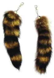 JUMBO RACCOON. SOFT TANNED FURS TAILS. GREAT ITEM FOR RENDEZVOUS. BECAUSE OF BEING REAL FUR. TO ADD TO YOUR FAVORITE...