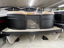 Financing is available. Powered bimini canopy top. Built in Dog food / water sliding tray. 2 Doggie Dock View. Mini...