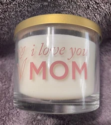 Chesapeake Bay Candle 3-Wick Candle I Love You Mom Velvet Peach &Pink Lily. Smells so good. Perfect for any occasion to...