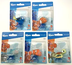 Finding Nemo Characters Micro Collection Nemo, Marlin, Dory, Bruce, Squirt Set.