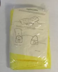 This terry cloth lounge cover will be helpful at the beach or in the backyard.  It is unopened and has instructions