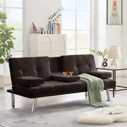 Type Futon. Futon Sofa Bed. With this futon sofa bed, you can turn any small living area into a great multi used one....