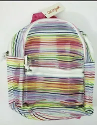 Cat & Jack Girls Striped See Through BACKPACK MULTICOLOR NEW WITH TAGS !!. Condition is New with tags. Thank you for...