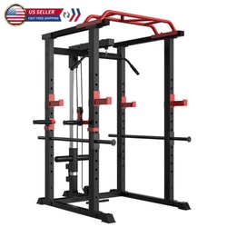 This power cage is designed for low ceilings. 【1000lb Weight Capacity】 Constructed with high-quality steel,...