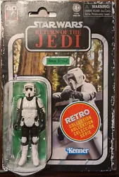 I have a Hasbro Kenner Star Wars Retro Collection Return of the Jedi Biker Scout action figure. This highly detailed...