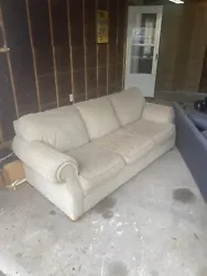 Used Beige Couch Local Pickup. Condition is 