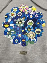 takashi murakami complexcon hoodie Gray Blue Flowers XL 2016 Long Beach. Up for sale is a very rare Takashi Murakami...