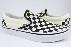 VANS CLASSIC SLIP-ON - BLACK/WHITE CHECKERBOARD. MATERIAL: CANVAS. 100% AUTHENTIC AND ORIGINAL. Affordable rates.