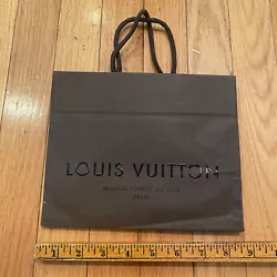 LOUIS VUITTON Shopping Bag Authentic Empty paper Gift Bag (8.5” X 7” X 4” ).