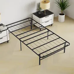 Compatible With Mattress Size Twin. It is made of high-quality steel, ensuring strength and durability for a restful...