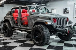 YEAR: 2020 COLOR: Sting Gray High Gloss TRIM: SoFlo Lifted Custom Wrangler LIFT: 3.5” Lift TIRES: 37” Ridge...