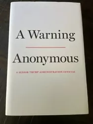 A Warning by Anonymous (2019, Hardcover).