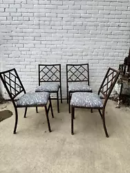 For sale is a set of eight chairs. These chairs feature a faux bamboo design with a Chinese Chippendale influence and...