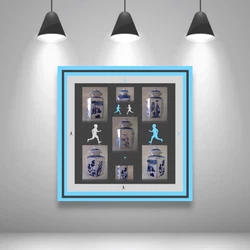 Matières : tirage fine art sur papier, collé sous verre acrylique, contre-collage sur plaque métal. Matières :...