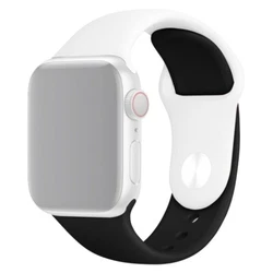 Bracelet de montre en silicone souple, résistant à lusure. Design de couleur contrastée, aspect brillant sur votre...