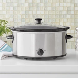 The stainless steel exterior of the slow cooker is not only durable and long-lasting, but also stylish and modern,...