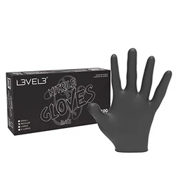 Level 3 Professional Nitrile Gloves are perfect for hairstyling, haircutting, coloring, perming, and all your hair and...