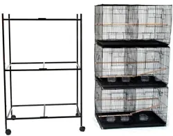 This cage has a removable wire divider than that turns it into two separate cages or one large cage when needed. Each...