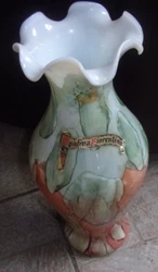 Vase de 35 centimètres en opaline.